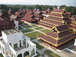 Mandalay Royal Palace View from Watch Tower (Wikipedia photo)