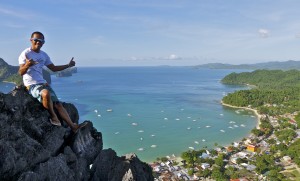 James at Taraw Ridge, El Nido, Palawan.