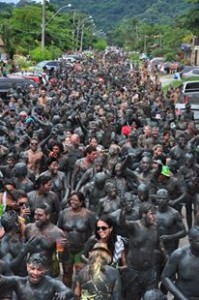 Bloco Da Lama 2013 parade of mud-covered revelers in Brazil 