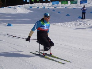  Olena Iurkovska, a paralympic cross-country skier in the 2010 Winter Paralympic Games, Whistler Olympic Park, British Columbia (Wikipedia photo)