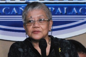 Statement of the Presidential Adviser on the Peace Process Teresita Quintos-Deles. Photo courtesy of OPAPP.