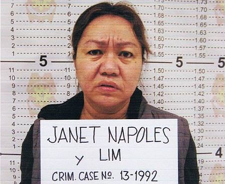 Alleged pork barrel scam mastermind: businesswoman Janet Lim Napoles. PNP Photo