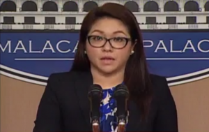 Presidential spokesperson Abigail Valte. Screenshot of PCCO EDP press briefing video.
