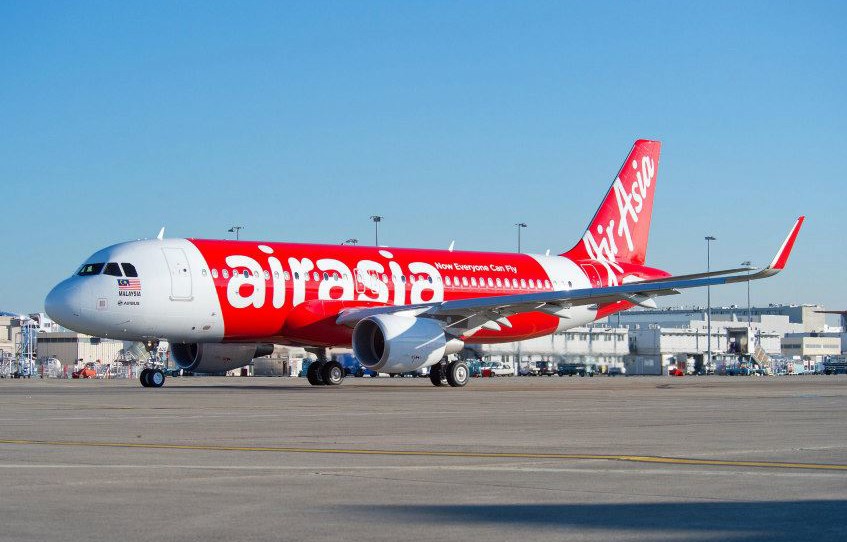 AirAsia's Airbus A320 plane is the world's first Airbus with 'sharklet' wing tips. Photo from AirAsia Facebook page.