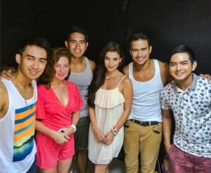 Dyesebel Summer sa Trinoma_Young JV, Andi Eigenmann, Gerald Anderson, Anne Curtis, Sam Milby and Neil Coleta (photo from Anne's official Instagram account)