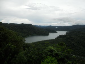 View of Angat Dam from San Lorenzo (Hilltop), Norzagaray, Bulacan.