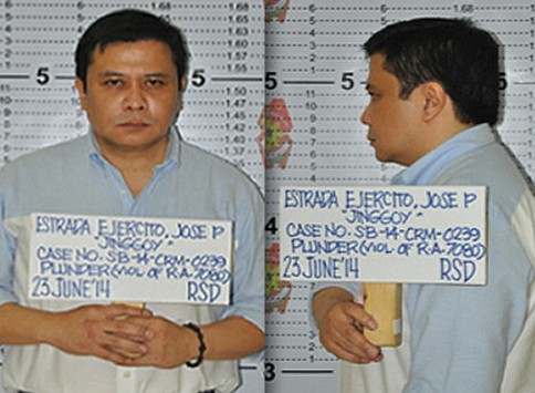Unidentified government source leaked Sen. Jose 'Jinggoy' Estrada's mugshots.