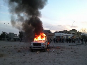 Early demonstrations of hostilities in Libya, 2011 / Wikipedia Photo