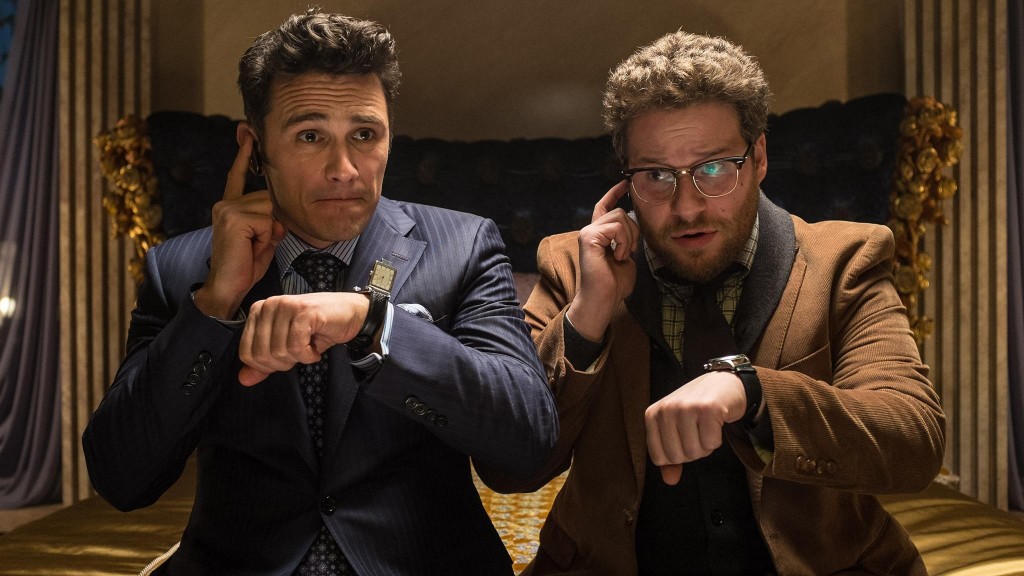 James Franco and Seth Rogen star in "The Interview." Photo courtesy of Yahoo!