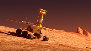 Mars rover on Mars. ShutterStock image