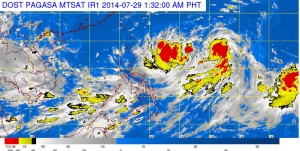 Satellite image courtesy of DOST PAGASA