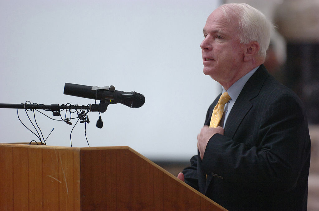 U.S. Sen. John McCain. Photo courtesy of U.S. Army / Staff Sgt. Curt Cashour.