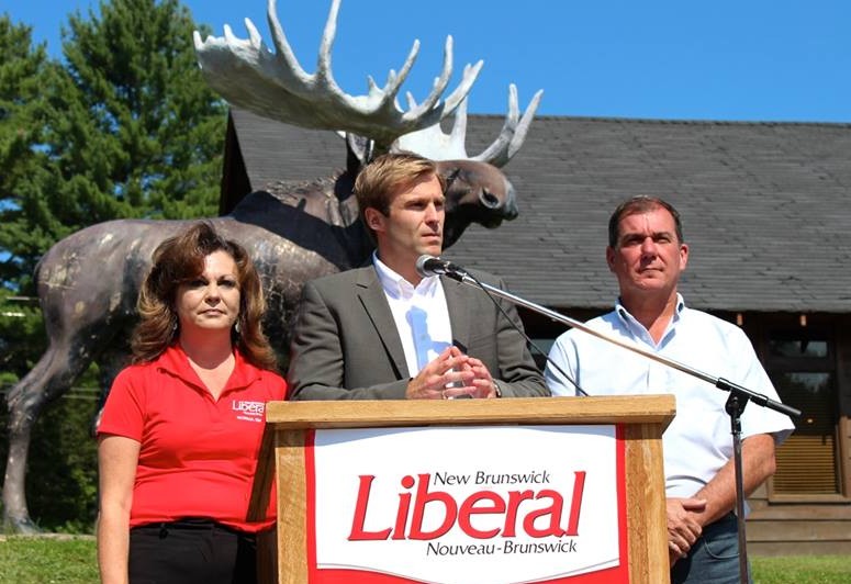 New Brunswick Liberal Leader Brian Gallant promises more moose hunting licenses. Photo courtesy of Gallant's official Facebook page.