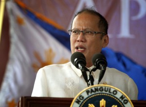 President Benigno S. Aquino III delivers his speech during the commemoration of the 150th birth anniversary of Apolinario Mabini at the Mabini Shrine in Barangay Talaga, Tanauan City, Batangas on Wednesday (July 23). With the theme: “Mabini: Talino at Paninindigan,” the yearlong festivity aims to honor Mabini, the “Sublime Paralytic,” as the brains behind the Philippine revolution. (Photo by Gil Nartea / Malacañang Photo Bureau)