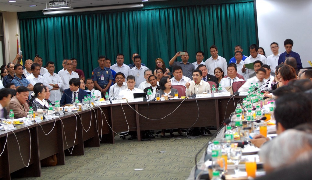 The House Committee on Justice chaired by Iloilo Rep. Niel Tupas Jr., voting 54-4, junked with finality on Tuesday (Sept. 2, 2014) the three impeachment complaints filed against President Benigno S. Aquino III for insufficiency in substance. (PNA photo by Gil S. Calinga)