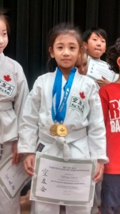 2 gold medals on my 1st Karate Tournament copy