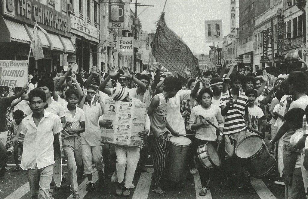 People marching during the EDSA People Power in 1986 (Photo courtesy of www.gov.ph)