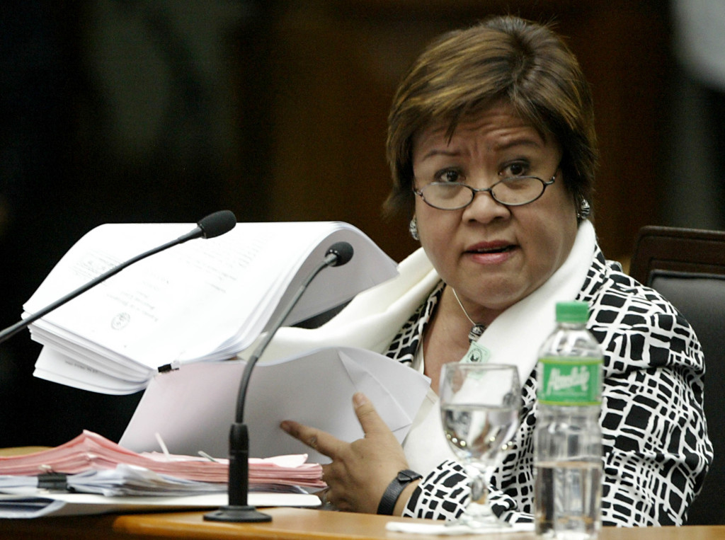 Former Department of Justice Secretary Leila de Lima (Photo from the Senate Pool/Chari Villegas)