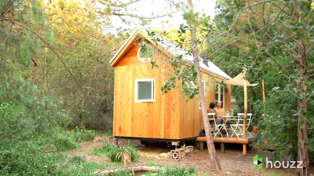 A Filipina designed a small, efficient, and sustainable home (screenshot from Houzz video)