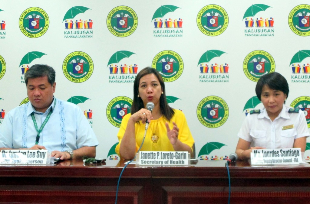 Department of Health press conference (PNA photo)