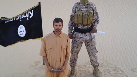 Croatian hostage Tomislav Salopek (screenshot from IS video)