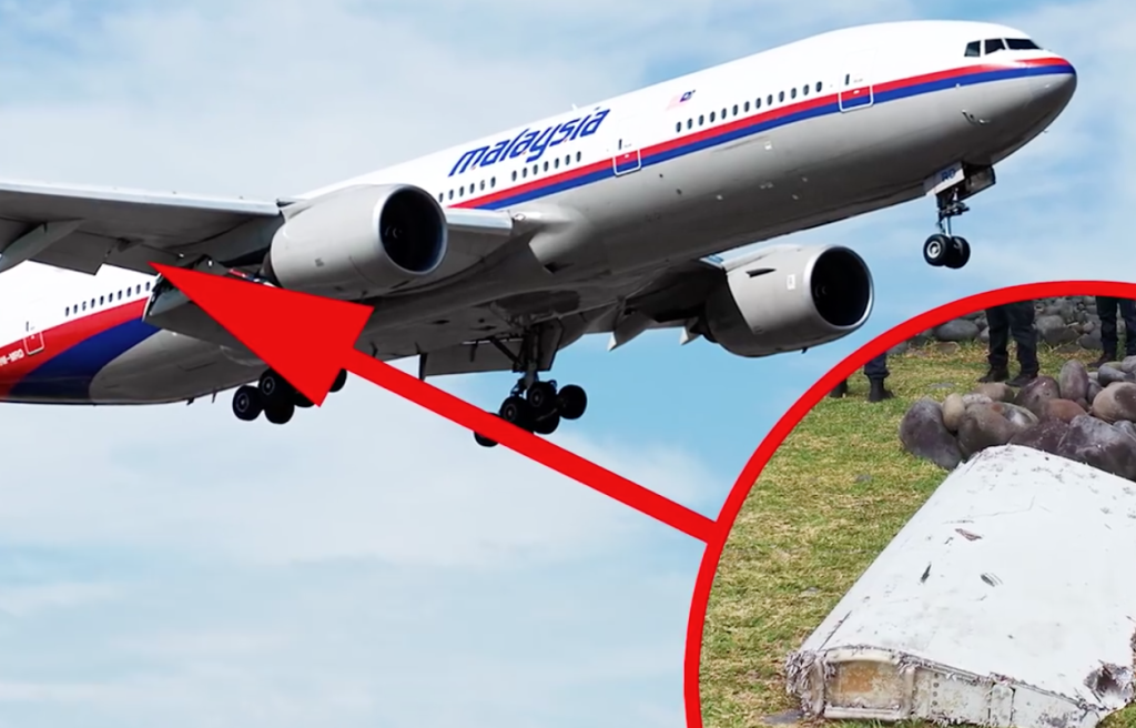 Could it be the flaperon from Malaysia Airlines Flight 370? (Screenshot from TOMONews.net)