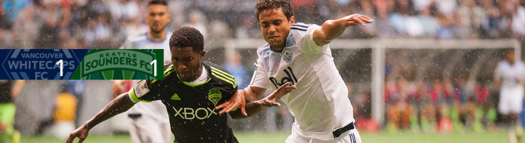 The Vancouver Whitecaps  and the Seattle Sounders played to a 1-1 draw in the CONCACAF Champions League. (Photo from the Whitecaps)