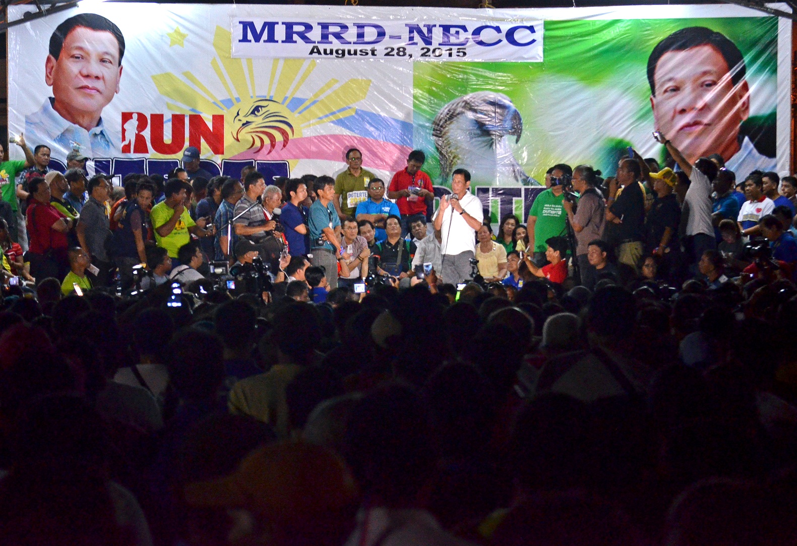RUN DUTERTE: More people are urging Davao City Mayor Rodrigo Duterte to run for president in 2016 (PNA photo)