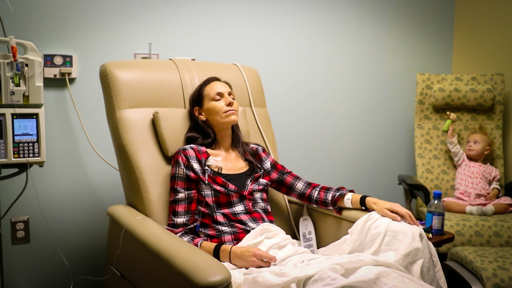 Joey Feek at the Cancer Treatment Center (Photo from Rory Feek's blog)