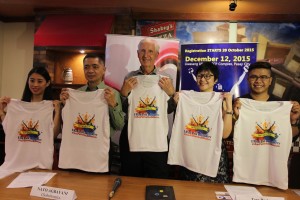 From left Jasmin Runez of ECCP; Nato Agbayani of Globaltronics; Henry Schumacher, Vice President of ECCP; GMA Network’s Tere Pacis and Pasay Youth Development Council’s Adrian Martinez.