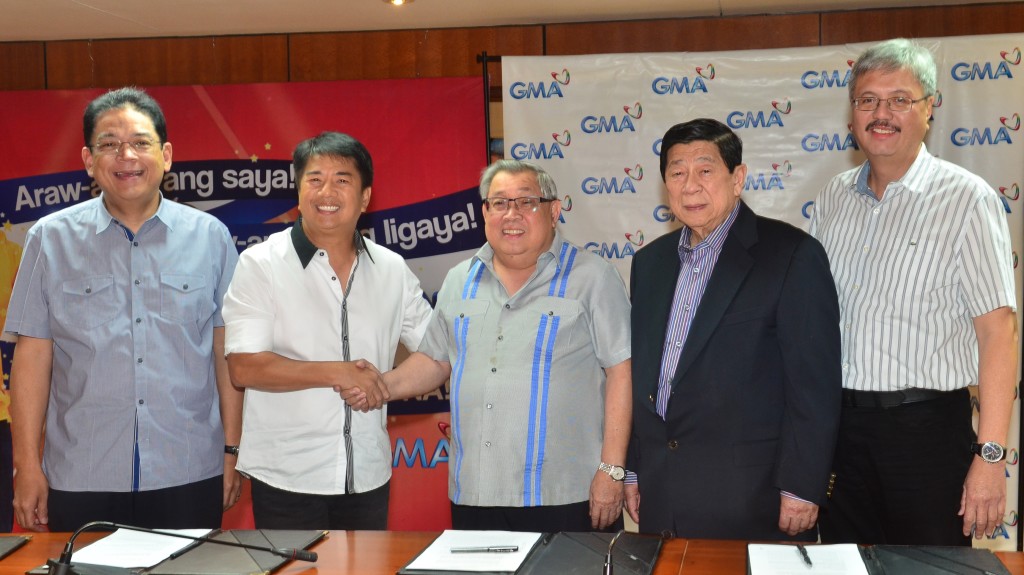 The contract signing was attended by GMA Chairman and Chief Executive Officer Atty. Felipe L. Gozon, President and Chief Operating Officer Gilberto R. Duavit, Jr., Executive Vice President and Chief Financial Officer Felipe S. Yalong, First Vice President for Program Management Jose Mari R. Abacan, Vice President for Corporate Communications Angela Javier Cruz, Assistant Vice President for Program Management Mitzi G.</p><p id=