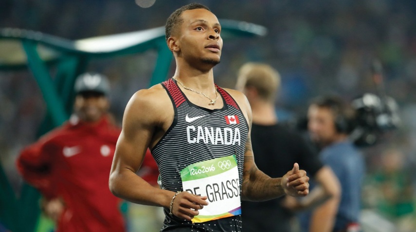 Canadian sprint star Andre De Grasse. (Photo: Team Canada/Twitter)