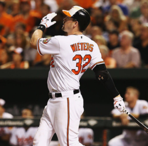 Matt Wieters hit a go-ahead, two-run homer off Jason Grilli in the eighth inning to lead Baltimore to a 5-3 victory over Toronto on Tuesday night.  (Photo: Baltimore Orioles' official Instagram account)
