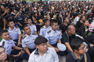 Thai people attend to the funeralof King Bhumibol Adulyadej