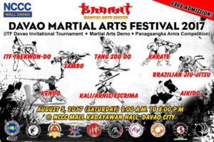 The Davao Martial Arts Festival 2017 will be held on August 5 at the Kadayawan Hall of the NCCC Mall featuring the exciting various martial arts from all over the world. (PNA PHOTO)