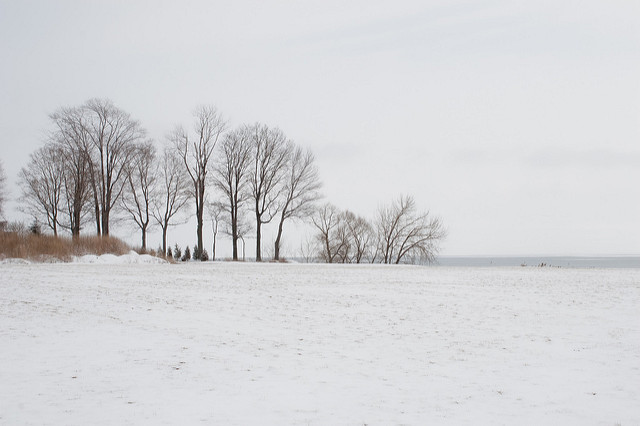 Unlike most mothers-to-be, however, Smith has to fly every time she visits her family doctor, goes for an ultrasound, or has blood work done, because she lives on an island surrounded by frozen Lake Erie. (Photo by Gary J. Wood/Flickr, CC BY-SA 2.0)