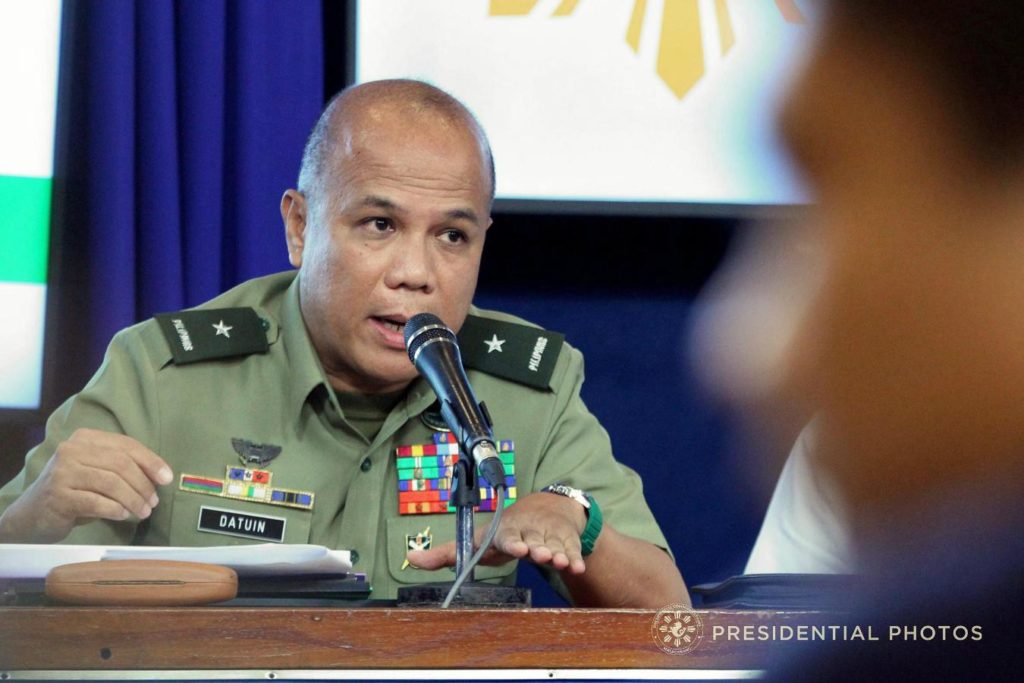 FILE: "This exemplifies the NPA’s contempt and total disrespect to human rights and International Humanitarian Law," the AFP spokesperson stressed. (YANCY LIM/PRESIDENTIAL PHOTO)