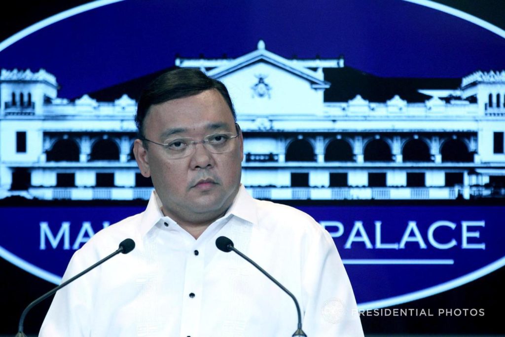 “What I can advise to Karapatan, you should not talk only. If there is really one killed each week, file a case because unfortunately, our legal system will not be triggered without the complaint,” Presidential Spokesperson Harry Roque said in a media interview. (YANCY LIM/PRESIDENTIAL PHOTO)