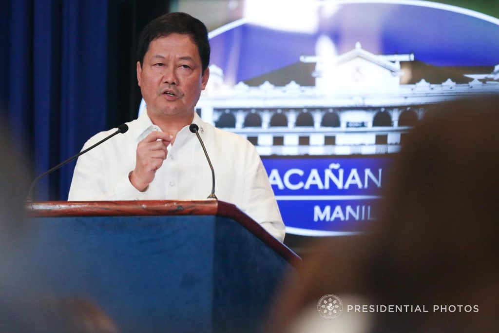 “He (Duterte) just reminded me to put special focus on the prosecution of crimes on illegal drugs and terrorism,” Guevarra told reporters during his visit to the DOJ on Tuesday afternoon. (Photo: TOTO LOZANO/PRESIDENTIAL PHOTO)