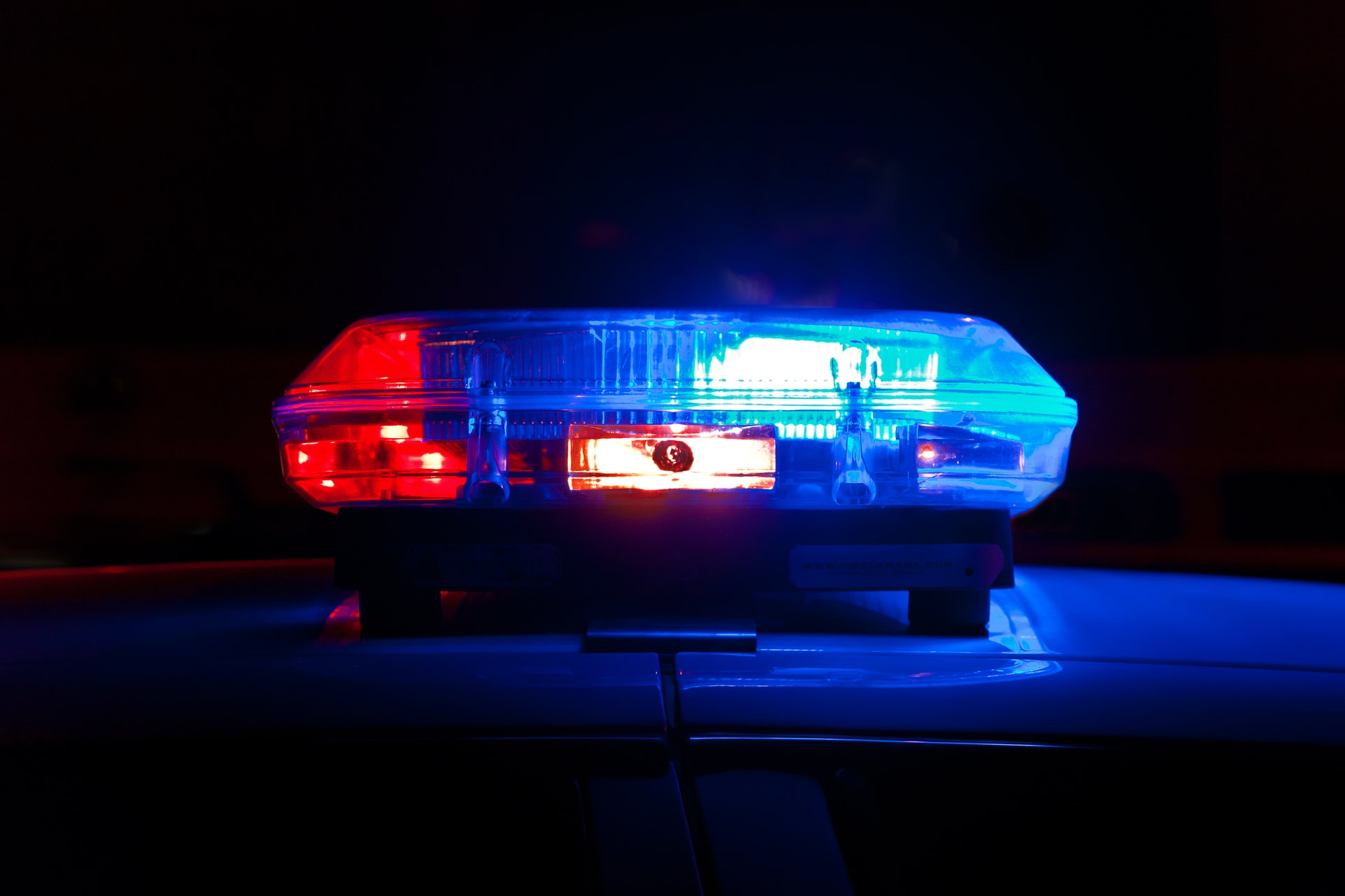 police red and blue siren