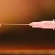 Close up of injection needle