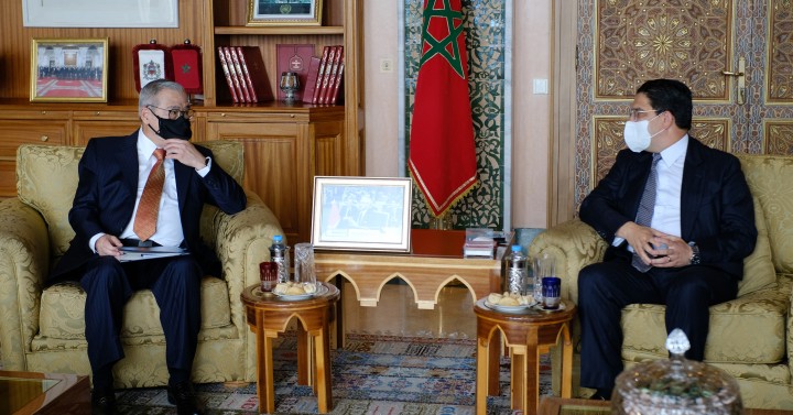 Foreign Affairs Secretary Teodoro Locsin Jr. and Moroccan Minister of Foreign Affairs Nasser Bourita