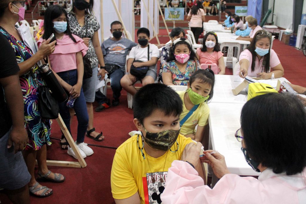 Kids line up for vaccination rollout