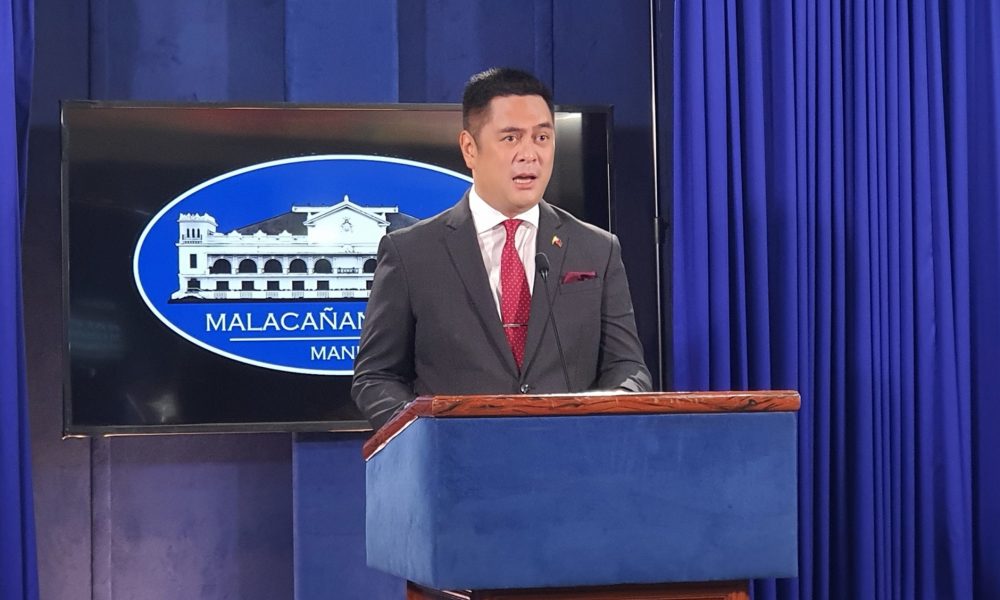 PCOO Secretary and Acting Presidential Spokesperson Martin Andanar holds a press briefing