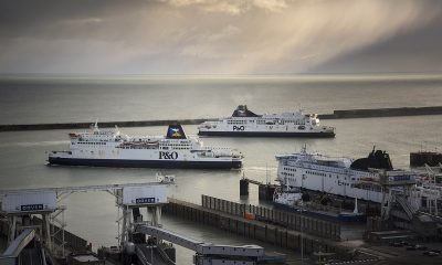 P&O ferries Pride of Burgundy and Pride of Kent in Dover Harbour