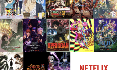 Posters of Animes in Netflix