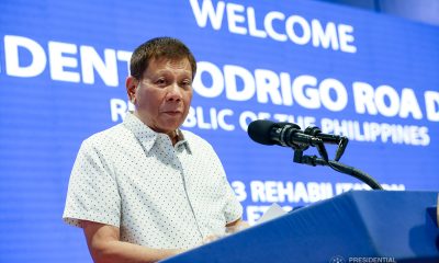 President Rodrigo Roa Duterte during the completion ceremony of the Metro Rail Transit Line-3 rehabilitation project