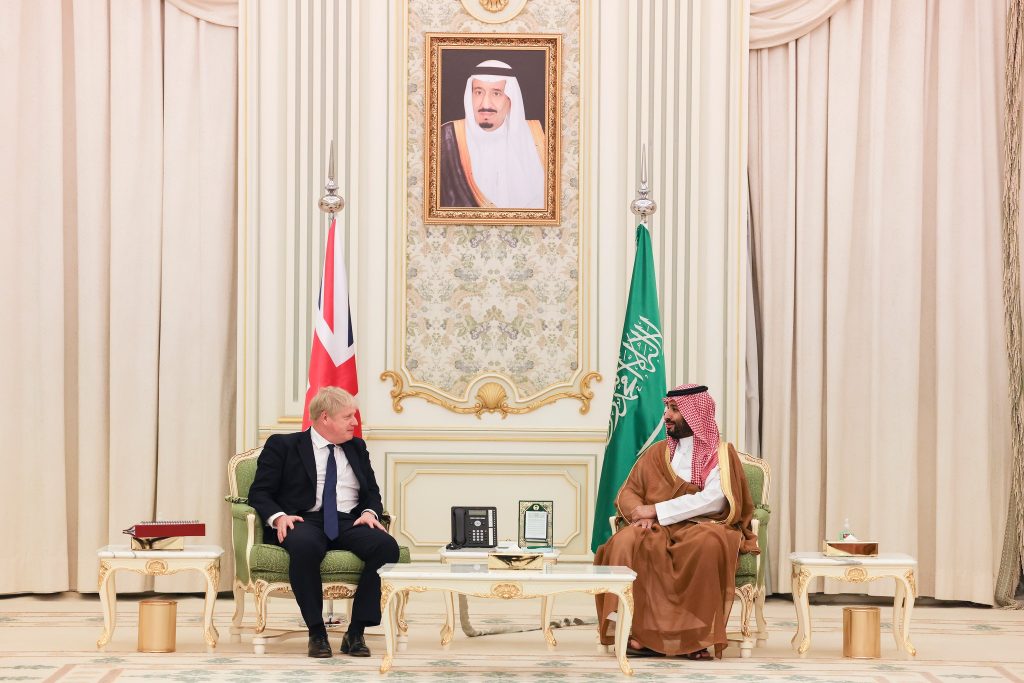 Prime Minister Boris Johnson met with the Crown Prince of Saudi Arabia, Mohammed bin Salman.