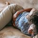 woman with stomach pain