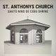 Grayscale artistic plan for the construction of St. Anthony's Church Santo Niño de Cebu Shrine